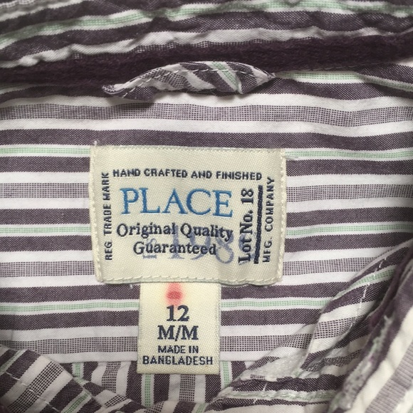 12m (5/$20) Striped Cotton Shirt by Place - Picture 7 of 8